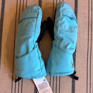 Spyder Blue Mittens